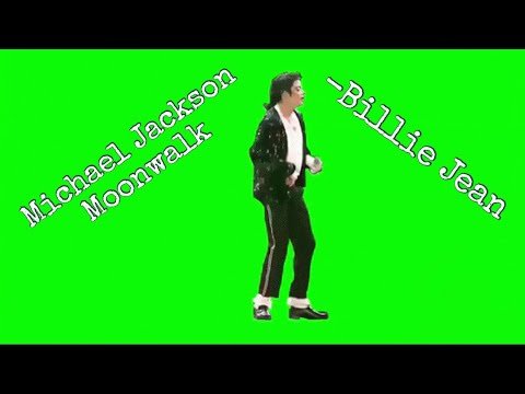 Майкл Джексон на зелёном фоне