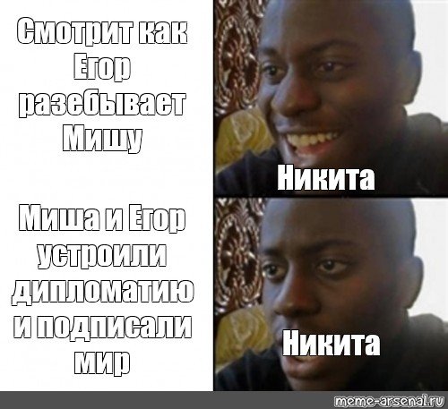 Мемы про Никиту с негром