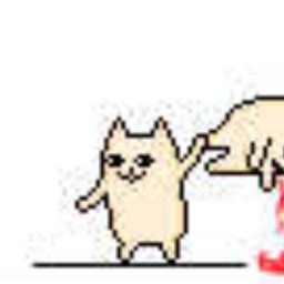 Пиксельный кот плачет