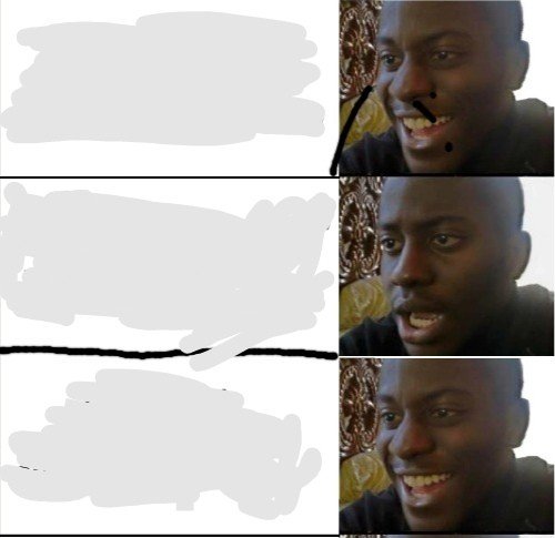 Негр улыбается Мем