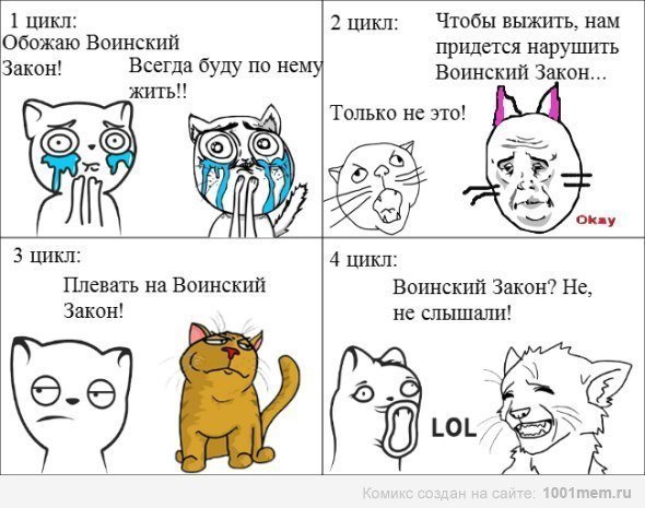 Коты Воители приколы