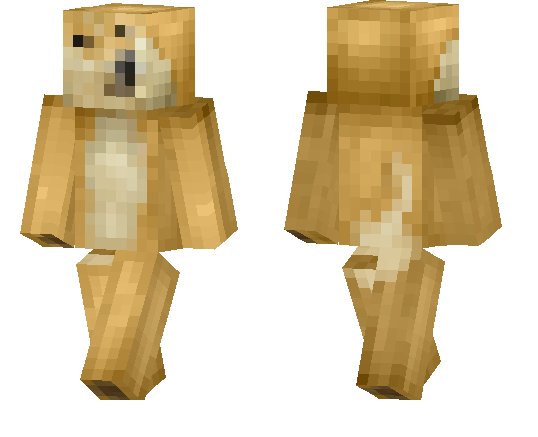 Скин собаки из МАЙНКРАФТА