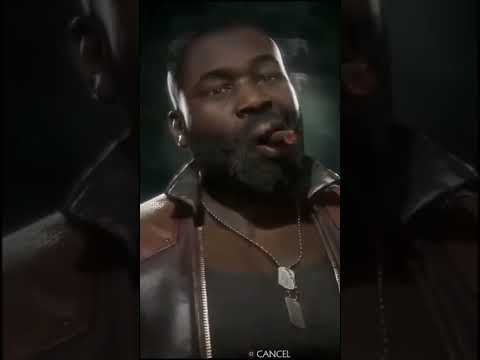 Негр из мортал комбат курит сигару