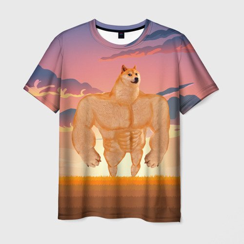 Собака в футболке Мем