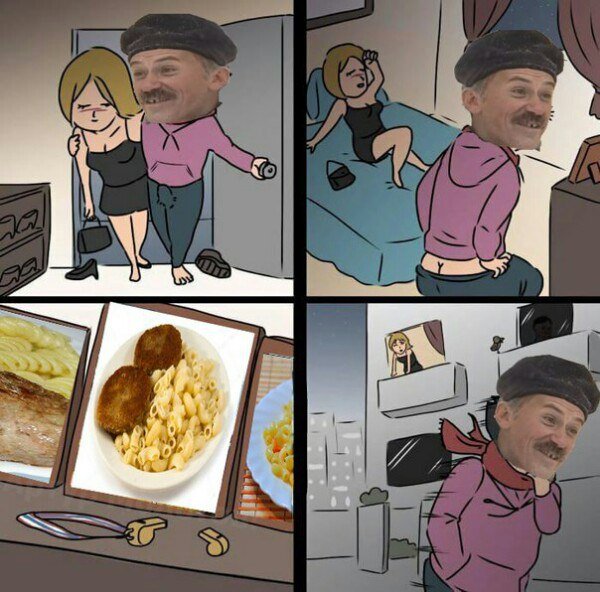 Пюрешка с котлеткой Мем