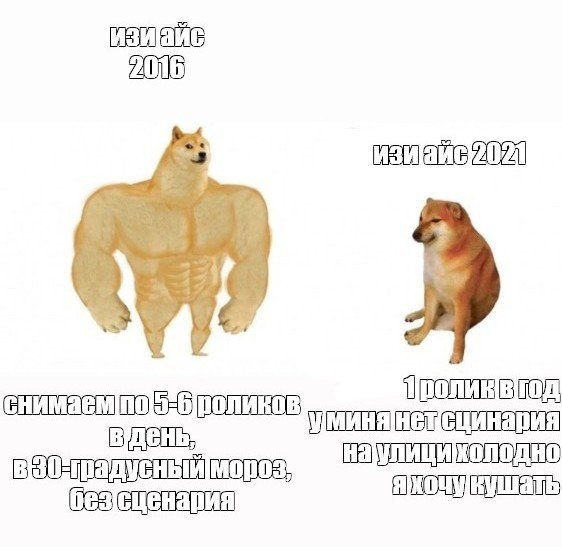 Мем большая собака и маленькая