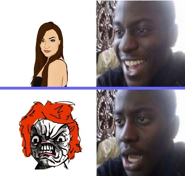 Удивленный негр