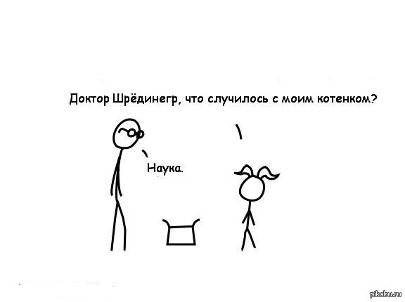 Кот Шредингера эксперимент