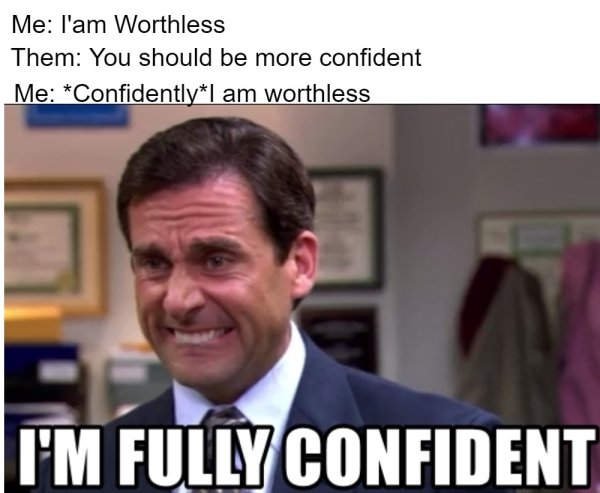 Мем потеет и нервничает