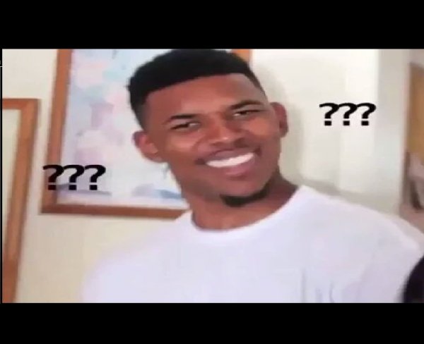 Негр в недоумении