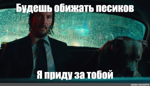 Джон уик Мем про собаку