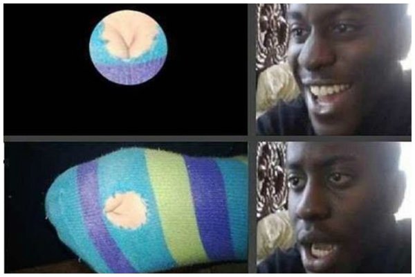 Грустный и веселый негр