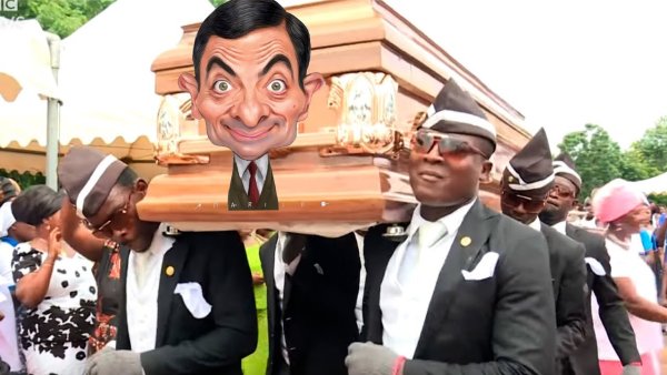 Негры несут гроб