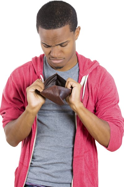 Мужик с пустым кошельком