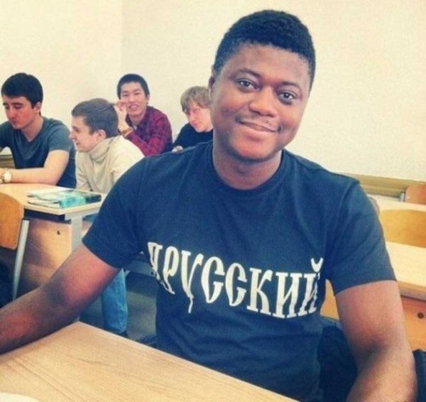 Футболка с негром