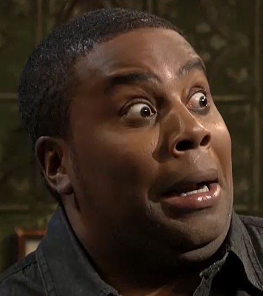 Удивленный негр