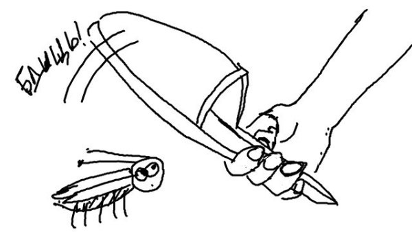 Таракан и тапок карикатура