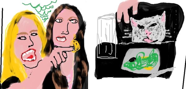 Котик в молоке Мем