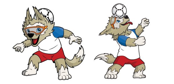 Чемпионат мира по футболу 2018 волк Забивака