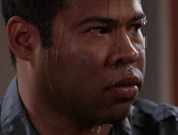 Человек в поту