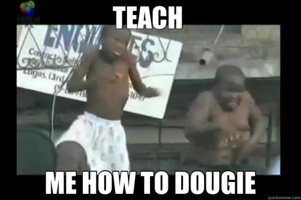 Негр танцует