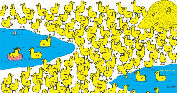 Найди среди уток