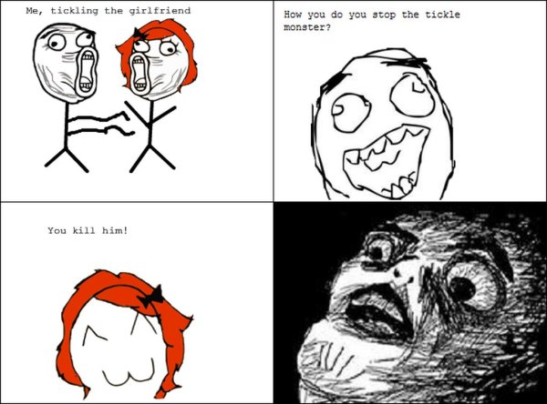 Смешные комиксы про щекотку
