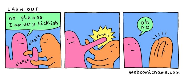 Смешные комиксы про щекотку