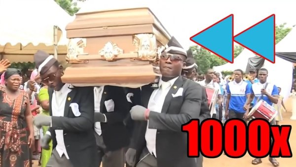 Негры тащат гроб