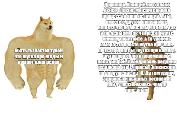 Накаченная собака Мем