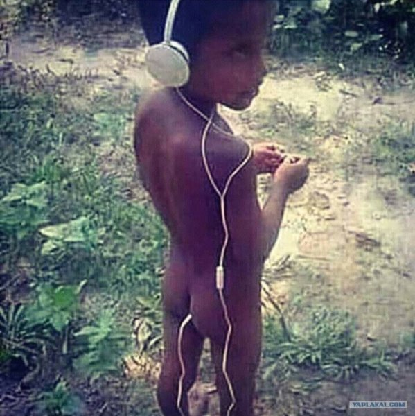 Негр наушники