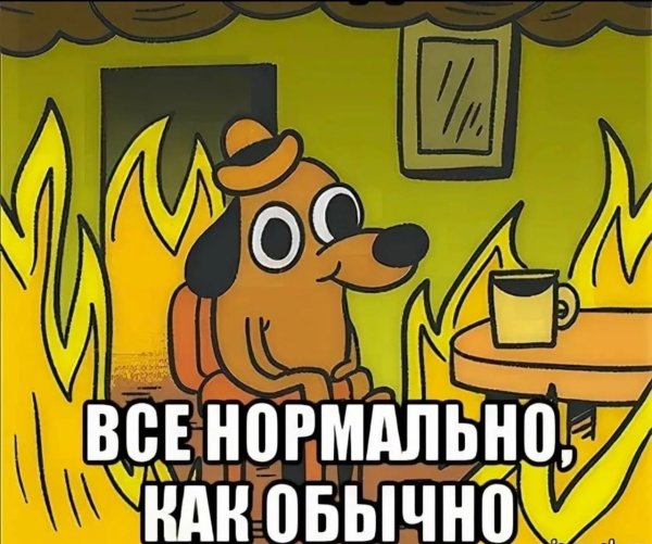 Мем все горит