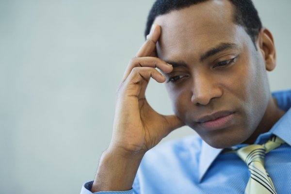 Задумчивое лицо