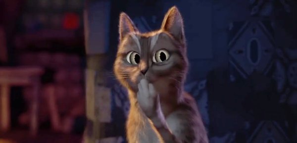 Удивленный кот из Шрека