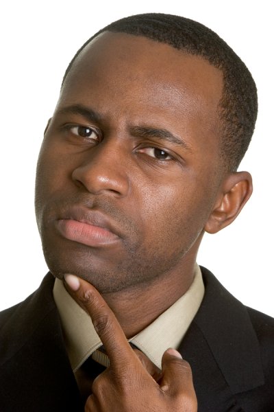 Задумчивый чернокожий