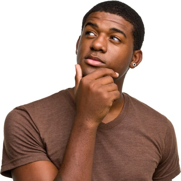 Негр задумался