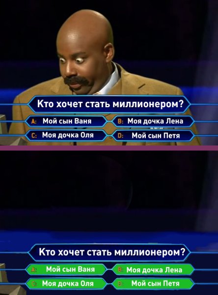 Мем из кто хочет стать миллионером