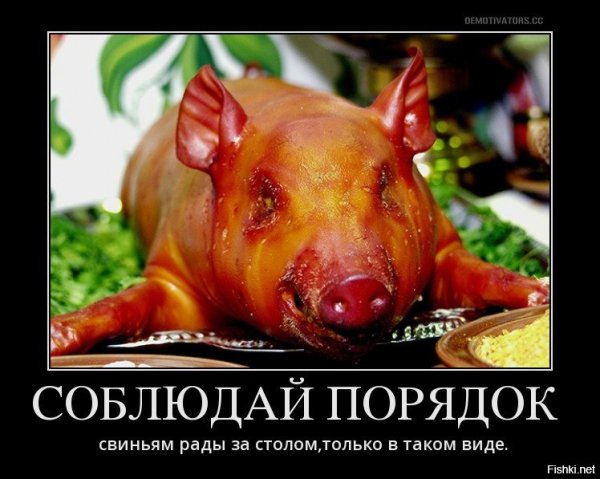 Поросенок жареный смешной