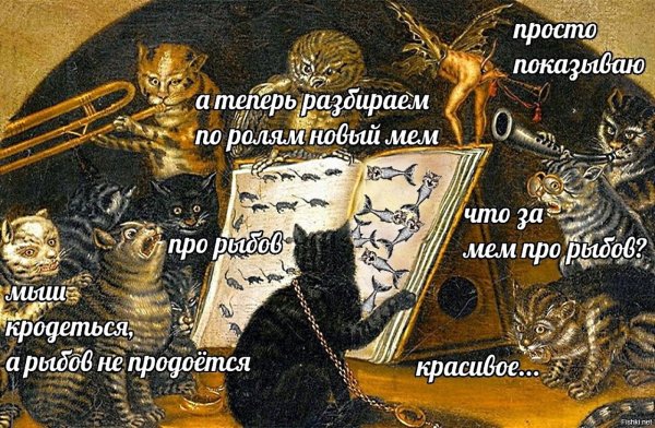 Мемы про котиков и Рыбов