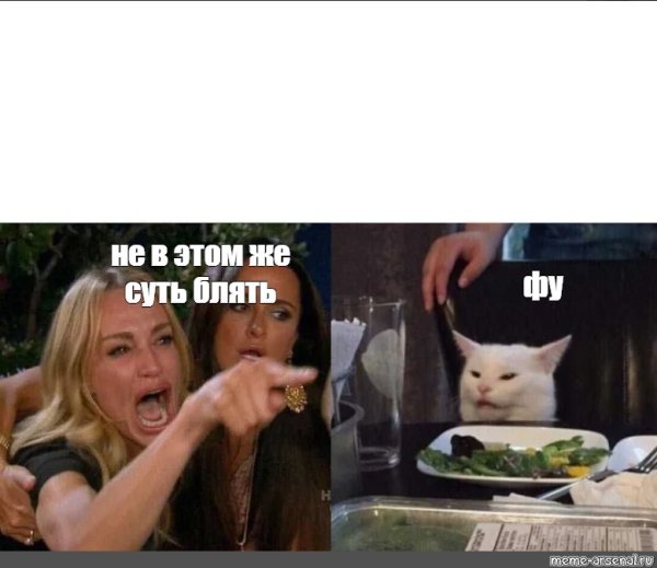 Фу люди Мем с котом