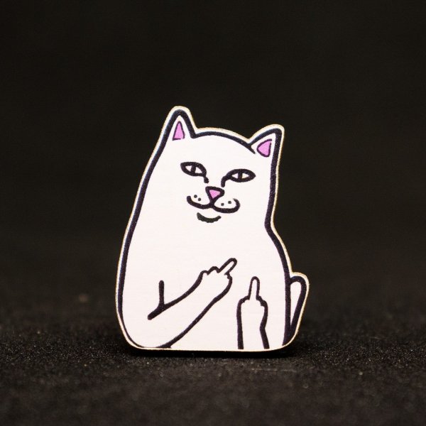 Кот показывает фак