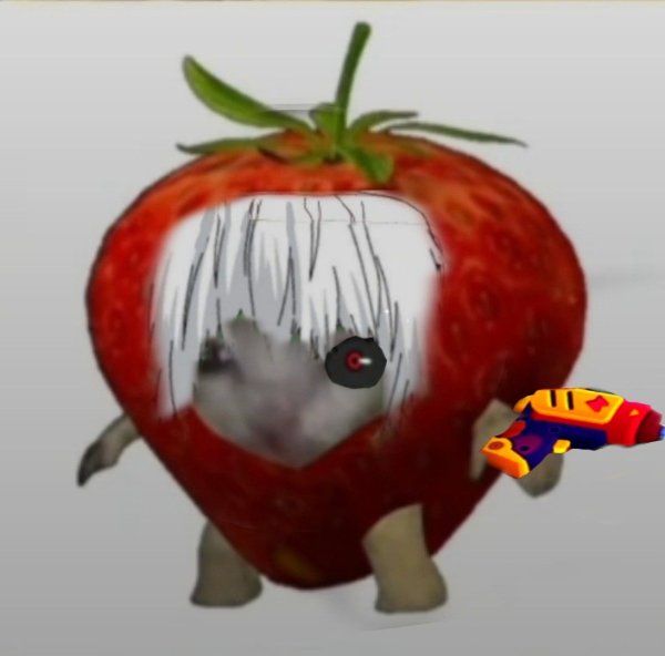 Кот клубника