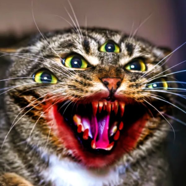 Бешеный злой кот