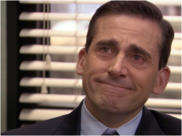 Майкл Скотт грустный