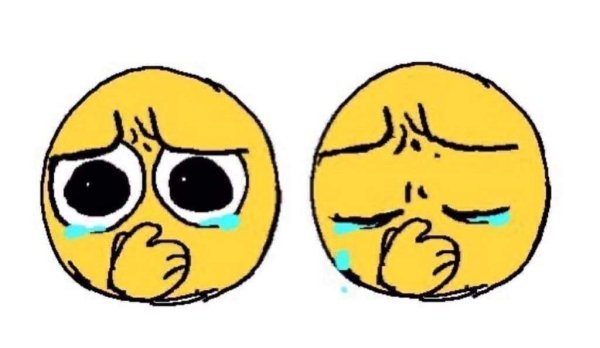 Смайлик плачет