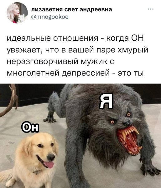 Добрый и злой пес Мем