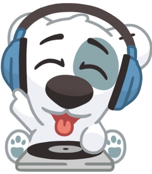 Стикеры ВК собака Спотти