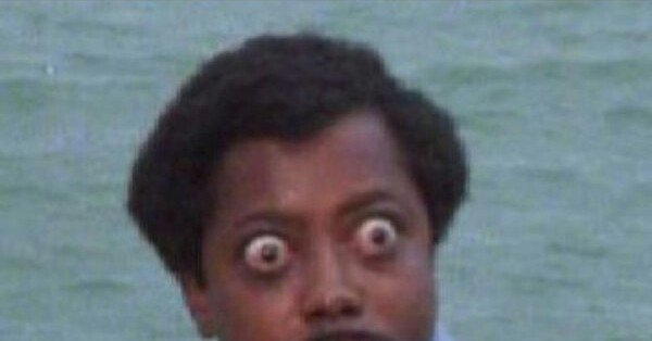 Негр удивление