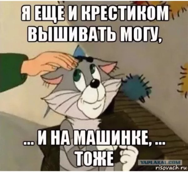 А Я ещё и на машинке вышивать умею