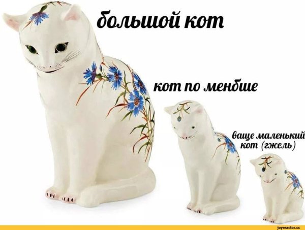 Маленький и большой котик Мем